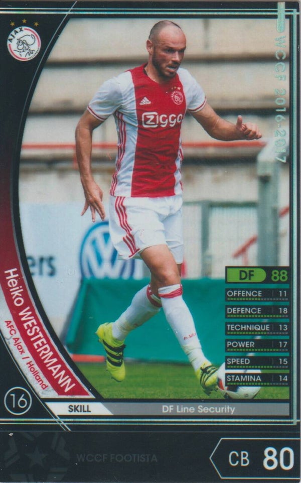 Heiko Westermann (Ajax) - Panini WCCF (SEGA) Footista 2016-2017