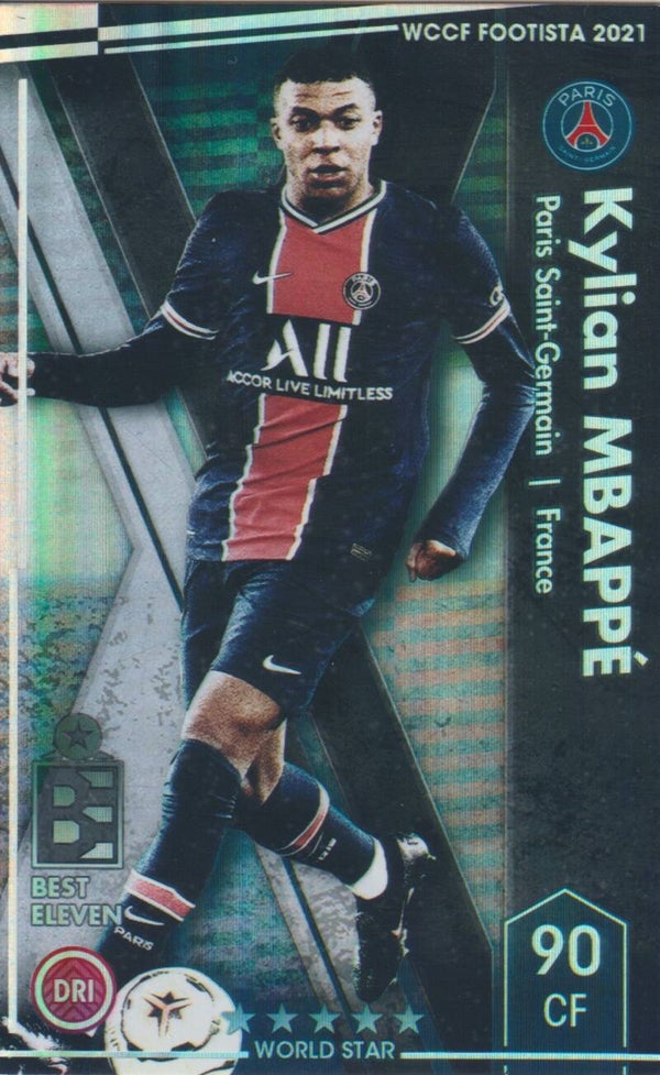 Kylian Mbappé (Paris Saint-Germain) - Panini WCCF Footista 2021
