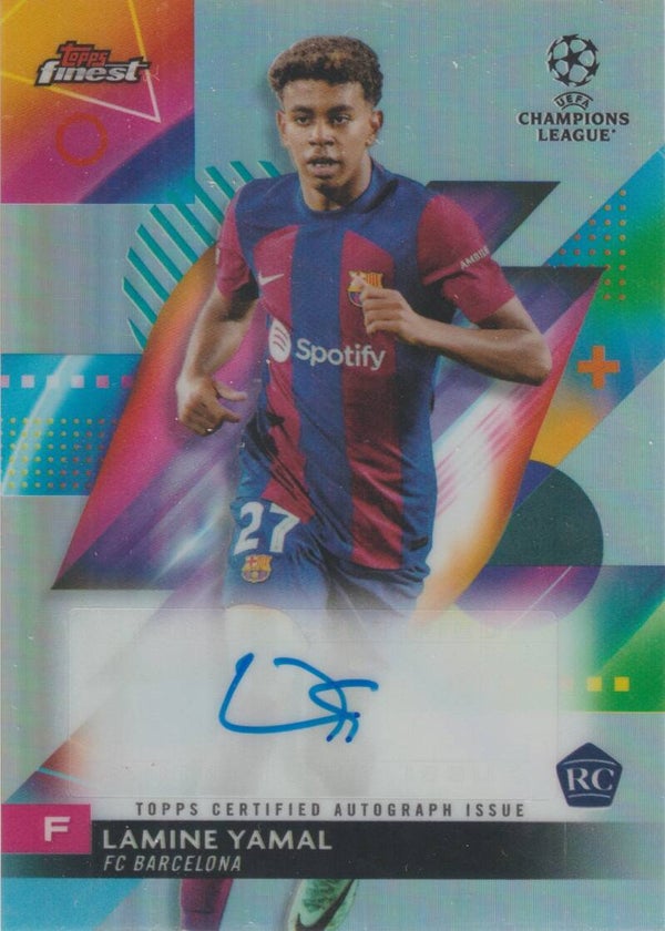 #A-LY: Lamine Yamal (FC Barcelona) AUTOGRAPH - Topps Finest UCL & UEL 2023/2024