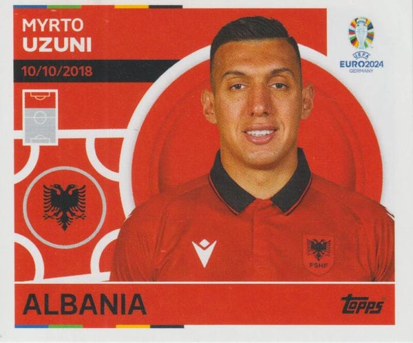 #ALB-17: MYRTO UZUNI (ALBANIA) - TOPPS UEFA EURO 2024 GERMANY