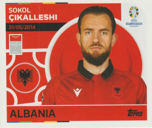 #ALB-18: SOKOL CIKALLESHI (ALBANIA) - TOPPS UEFA EURO 2024 GERMANY