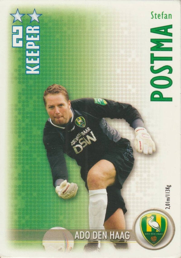 #1: Stefan Postma (ADO Den Haag) Keeper ** - Magic Box Int. All Stars Trading Card Game 2006/2007