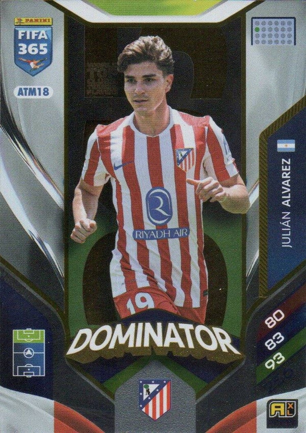 #ATM18: Julián Alvarez (Atlético de Madrid) - Panini FIFA 365 Adrenalyn XL - World Top Clubs 2026