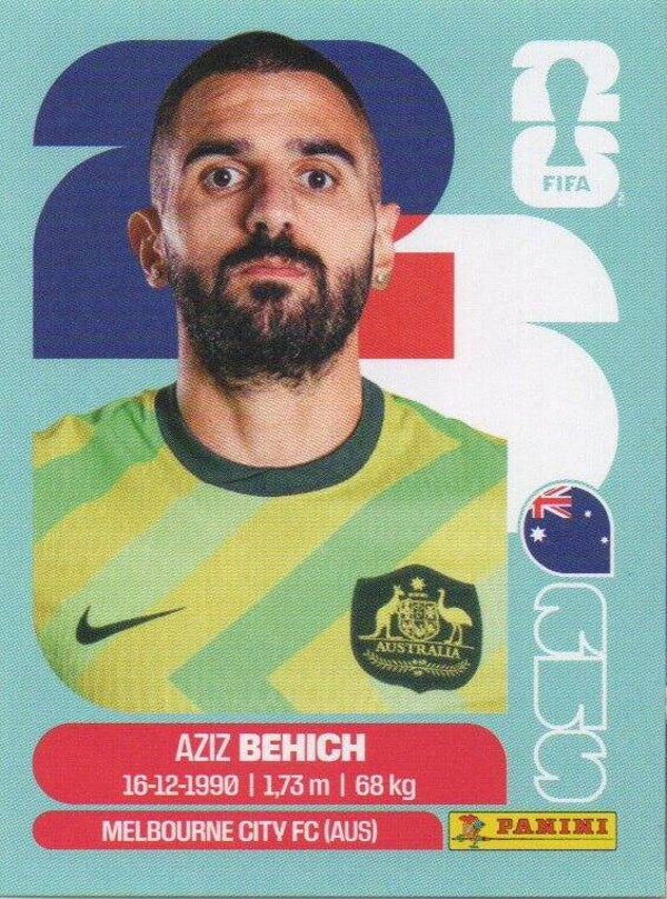 #AUS 7: Aziz Behich (Australia) - Panini FIFA World Cup 2026 Canada, USA, Mexico. Standaard Editie