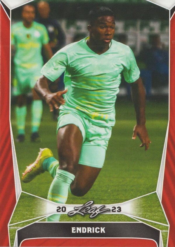 #B-3: Endrick (Palmeirs) Red - Leaf Trading Cards 2023