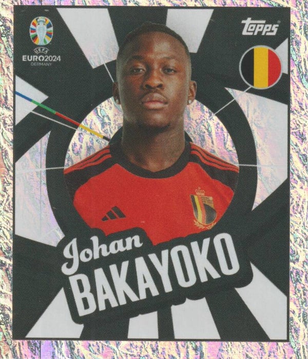 #BEL-PTW: JOHAN BAKAYOKO (BELGIUM) FOIL - TOPPS UEFA EURO 2024 GERMANY