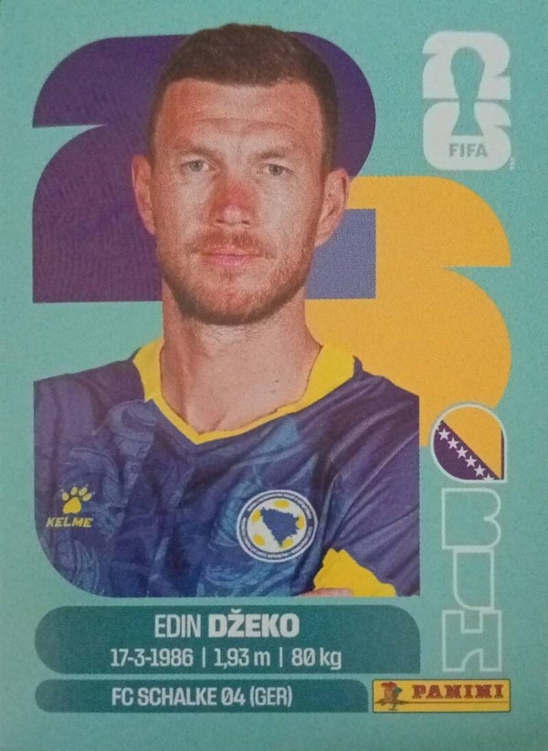 #BIH 18: Edin Dzeko (Bosnia & Herzegovina) - Panini FIFA World Cup 2026 Canada, USA, Mexico. Standaard Editie