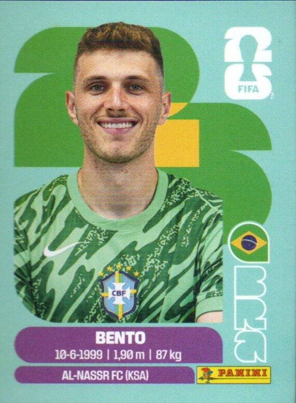 #BRA 3: Bento (Brazil) - Panini FIFA World Cup 2026 Canada, USA, Mexico. Standaard Editie