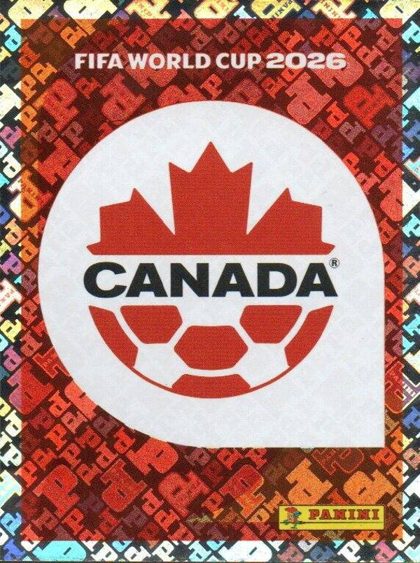 #CAN 1: Team Badge Canada - Panini FIFA World Cup 2026 Canada, USA, Mexico. Standaard Editie