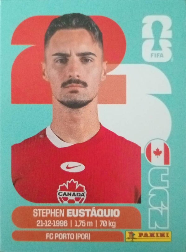 #CAN 10: Stephan Eustáquio (Canada) - Panini FIFA World Cup 2026 Canada, USA, Mexico. Standaard Editie