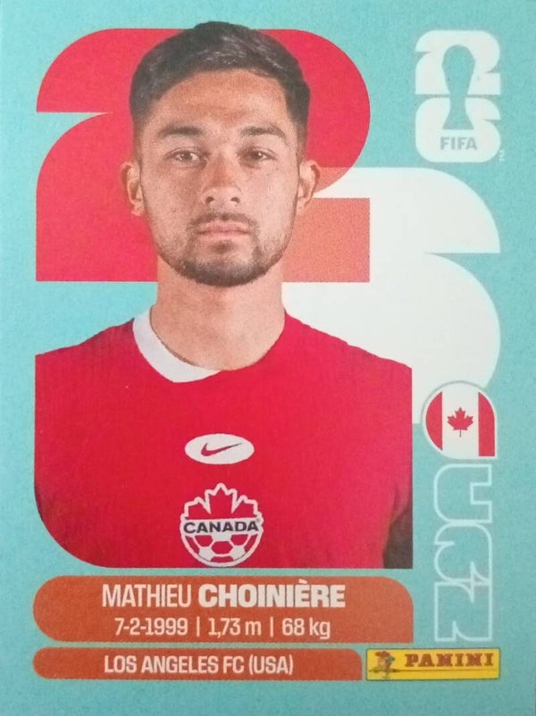 #CAN 15: Mathieu Choinière (Canada) - Panini FIFA World Cup 2026 Canada, USA, Mexico. Standaard Editie
