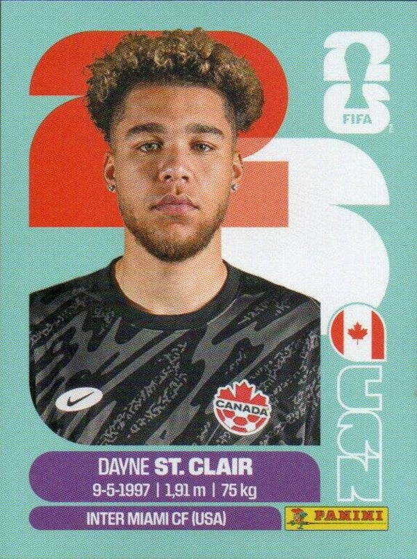 #CAN 2: Dayne St.Clair (Canada) - Panini FIFA World Cup 2026 Canada, USA, Mexico. Standaard Editie