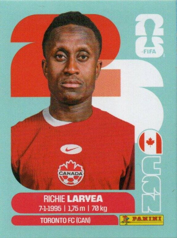 #CAN 6: Richie Laryea (Canada / Toronto FC, Canada) - Panini FIFA World Cup 2026 Canada, USA, Mexico. Standaard Editie