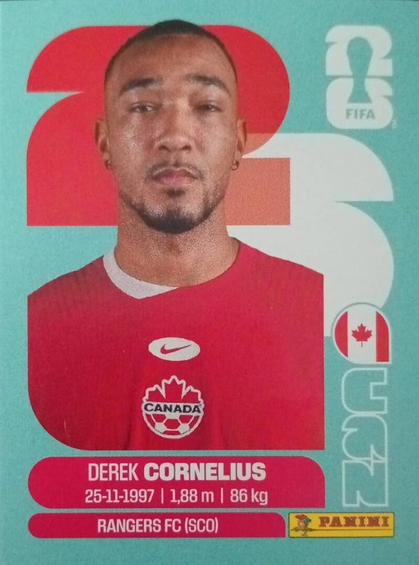 #CAN 7: Derek Cornelius (Canada) - Panini FIFA World Cup 2026 Canada, USA, Mexico. Standaard Editie