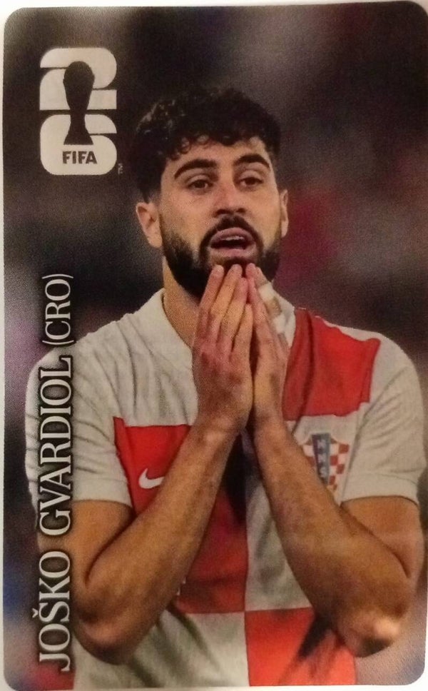 #CC 4: Josko Gvardiol (Croatia) - Panini FIFA World Cup 2026 Canada, USA, Mexico. Standaard Editie
