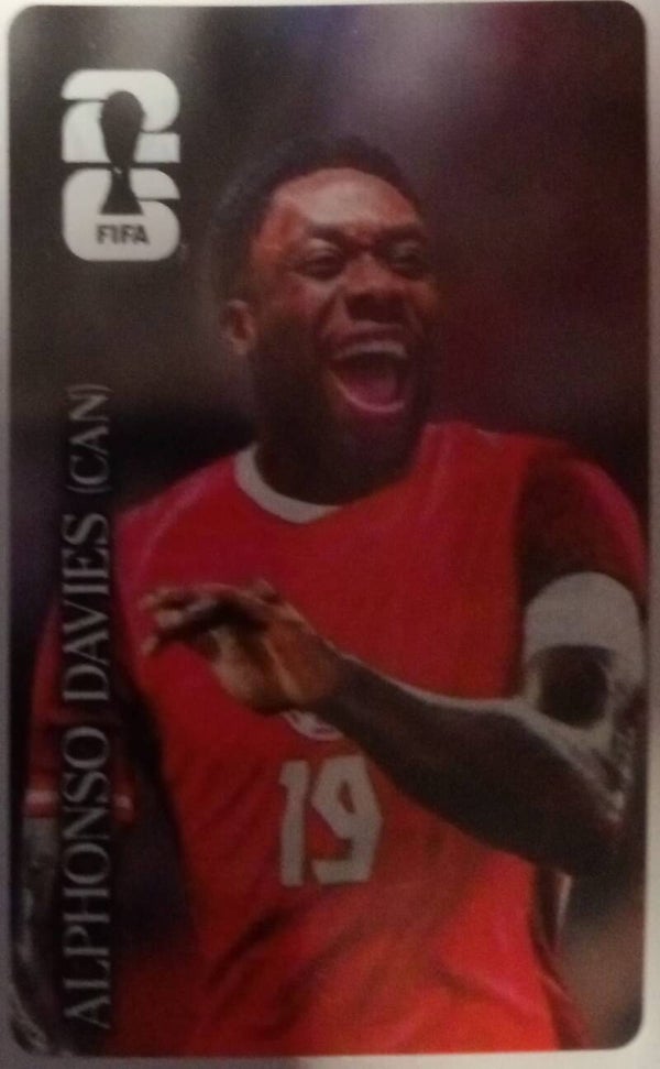 #CC 7: Alphonso Davies (Canada) - Panini FIFA World Cup 2026 Canada, USA, Mexico. Standaard Editie