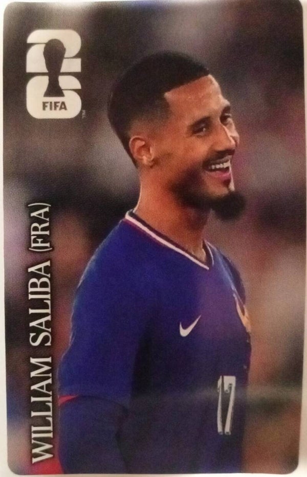 #CC 9: William Saliba (France) - Panini FIFA World Cup 2026 Canada, USA, Mexico. Standaard Editie