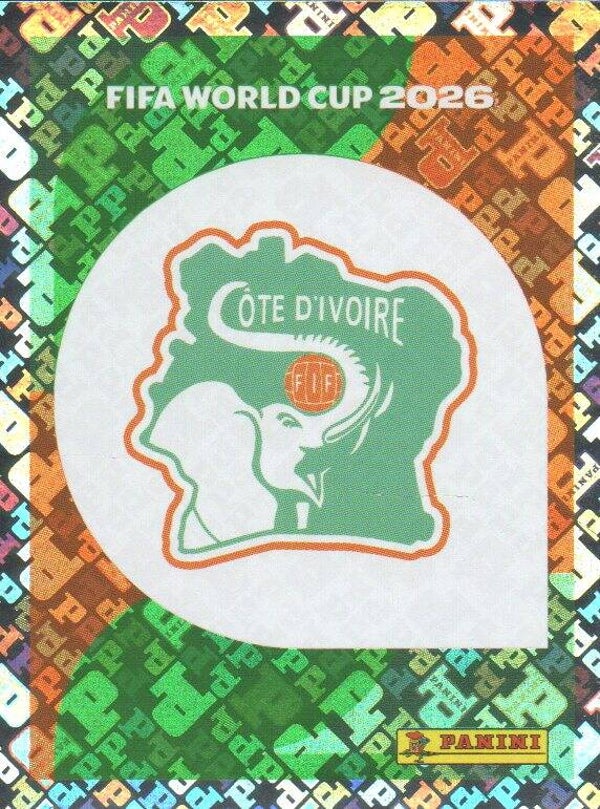 #CIV 1: Team Badge (Ivory Coast) - Panini FIFA World Cup 2026 Canada, USA, Mexico. Standaard Editie