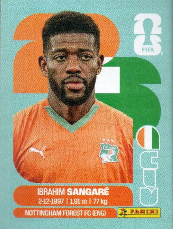 #CIV 12: Ibrahim Sangaré (Ivory Coast) - Panini FIFA World Cup 2026 Canada, USA, Mexico. Standaard Editie