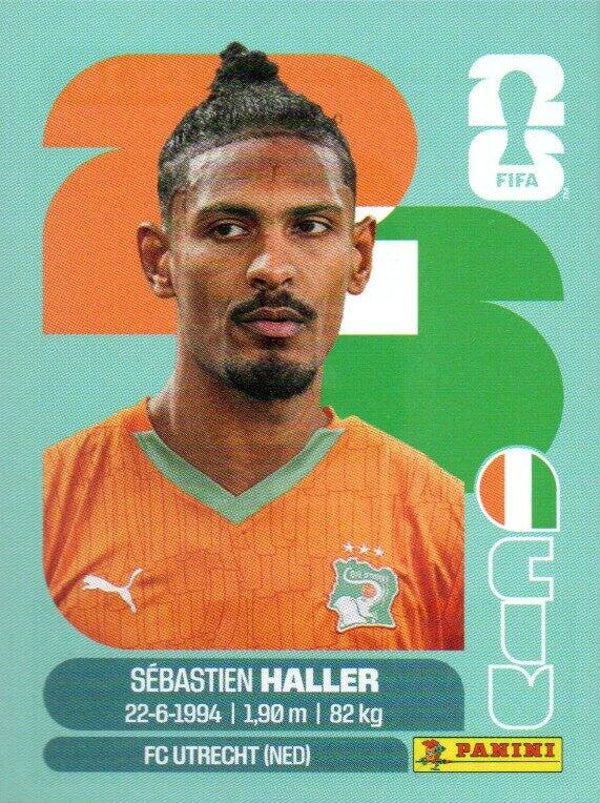 #CIV 16: Sébastien Haller (Ivory Coast) - Panini FIFA World Cup 2026 Canada, USA, Mexico. Standaard Editie