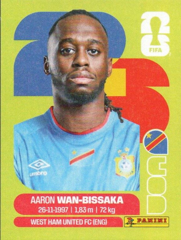 #COD 3: Aaron Wan-Bissaka (Congo DR) - Panini FIFA World Cup 2026 Canada, USA, Mexico. United Editie