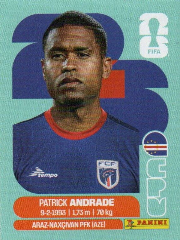 #CPV 11: Patrick Andrade (Cape Verde) - Panini FIFA World Cup 2026 Canada, USA, Mexico. Standaard Editie