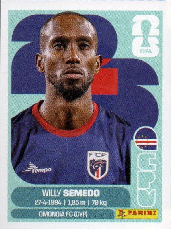#CPV 19: Willy Semedo (Cape Verde) - Panini FIFA World Cup 2026 Canada, USA, Mexico. USA & Canada Editie