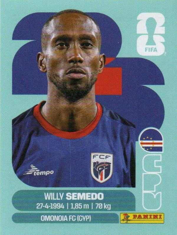 #CPV 19: Willy Semedo (Cape Verde) - Panini FIFA World Cup 2026 Canada, USA, Mexico. Standaard Editie