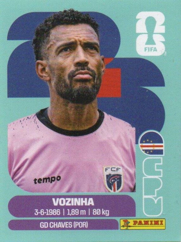 #CPV 2: Vozinha (Cape Verde) - Panini FIFA World Cup 2026 Canada, USA, Mexico. Standaard Editie