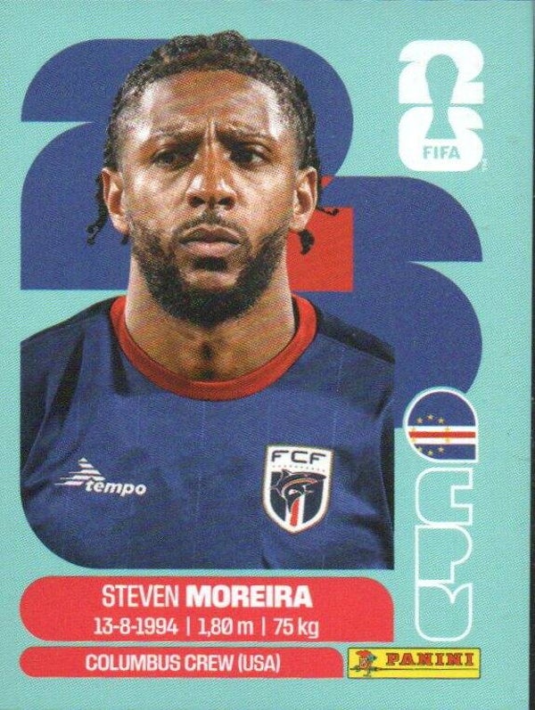 #CPV 6: Steven Moreira (Cape Verde) - Panini FIFA World Cup 2026 Canada, USA, Mexico. Standaard Editie