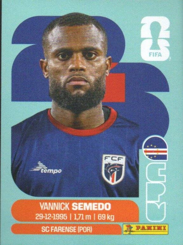 #CPV 9: Yannick Semedo (Cape Verde) - Panini FIFA World Cup 2026 Canada, USA, Mexico. Standaard Editie