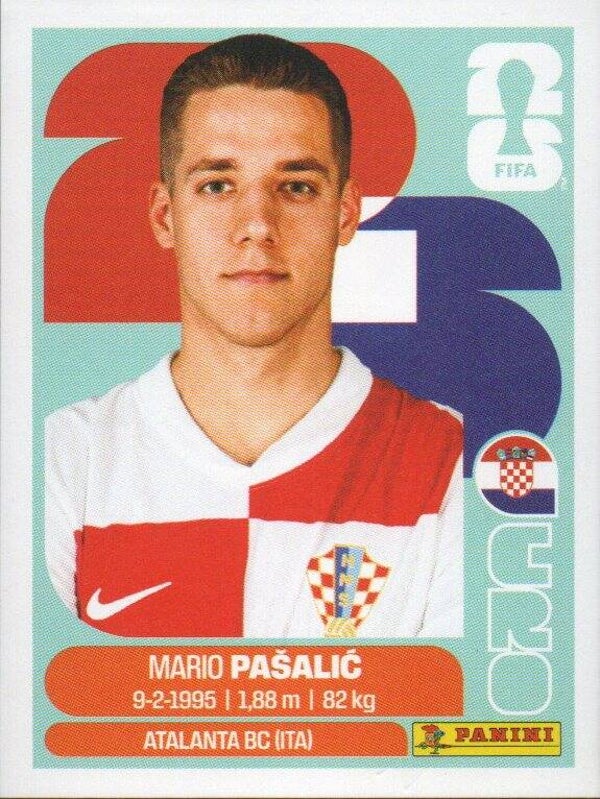 #CRO 14: Mario Pasalic (Croatia) - Panini FIFA World Cup 2026 Canada, USA, Mexico. USA & Canada Editie