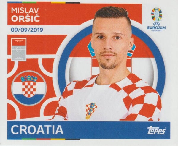 #CRO-19: MISLAV ORSIC (CROATIA) - TOPPS UEFA EURO 2024 GERMANY