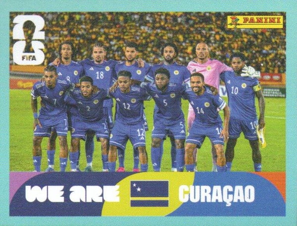 #CUW 13: Teamfoto (Curaçao) - Panini FIFA World Cup 2026 Canada, USA, Mexico. Standaard Editie