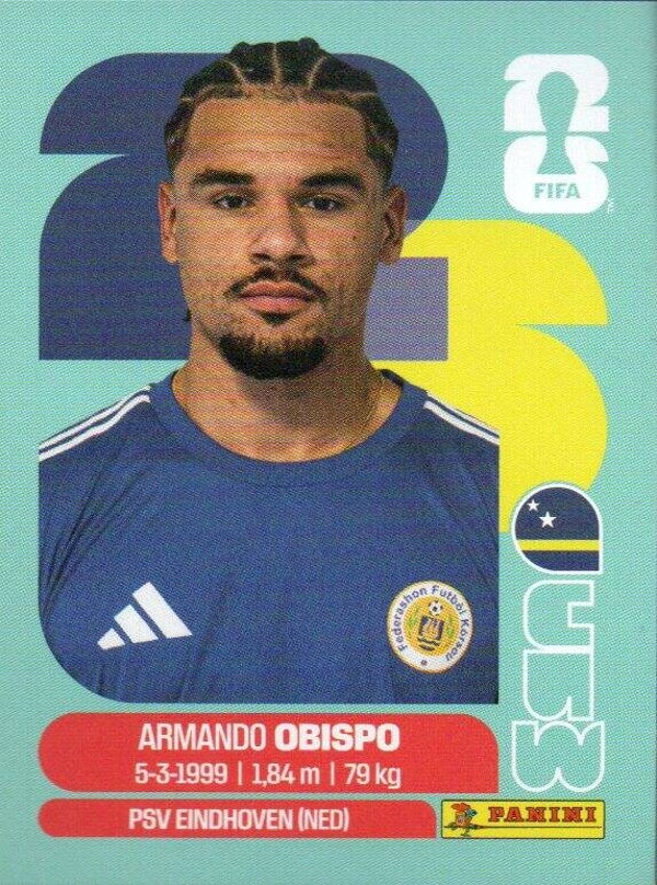 #CUW 3: Armando Obispo (Curaçao) - Panini FIFA World Cup 2026 Canada, USA, Mexico. Standaard Editie