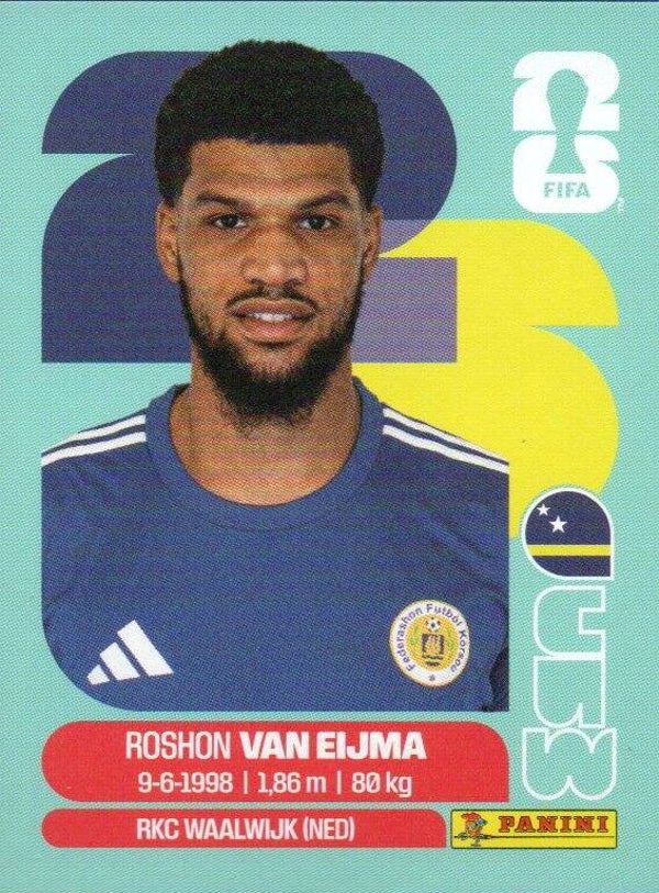 #CUW 7: Roshon van Eijma (Curaçao) - Panini FIFA World Cup 2026 Canada, USA, Mexico. Standaard Editie
