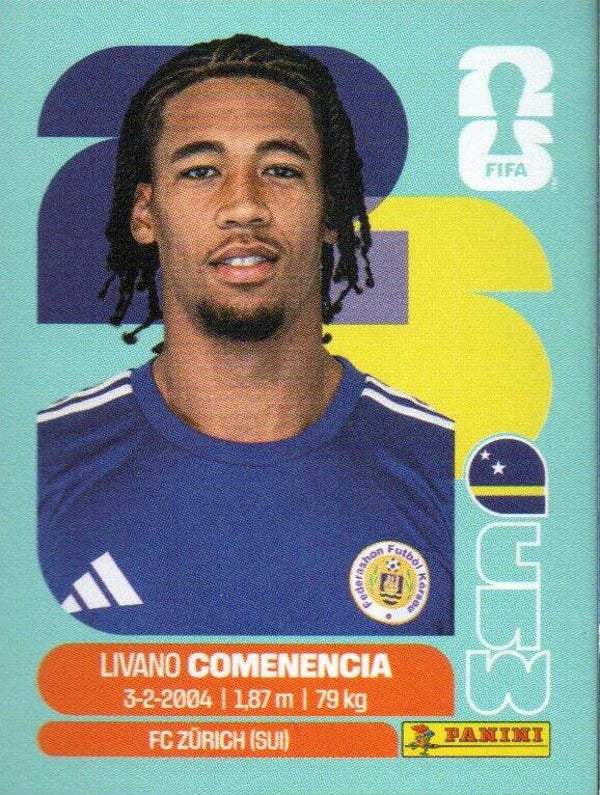 #CUW 9: Livano Comenencia (Curaçao) - Panini FIFA World Cup 2026 Canada, USA, Mexico. Standaard Editie