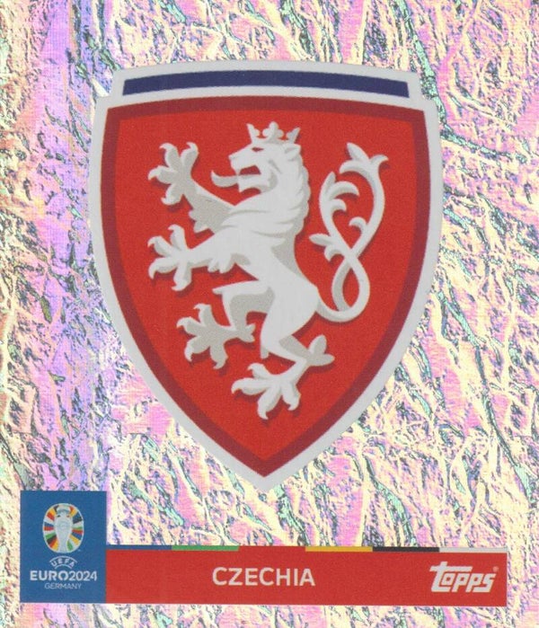 #CZE-1: EMBLEM CZECHIA FOIL - TOPPS UEFA EURO 2024 GERMANY