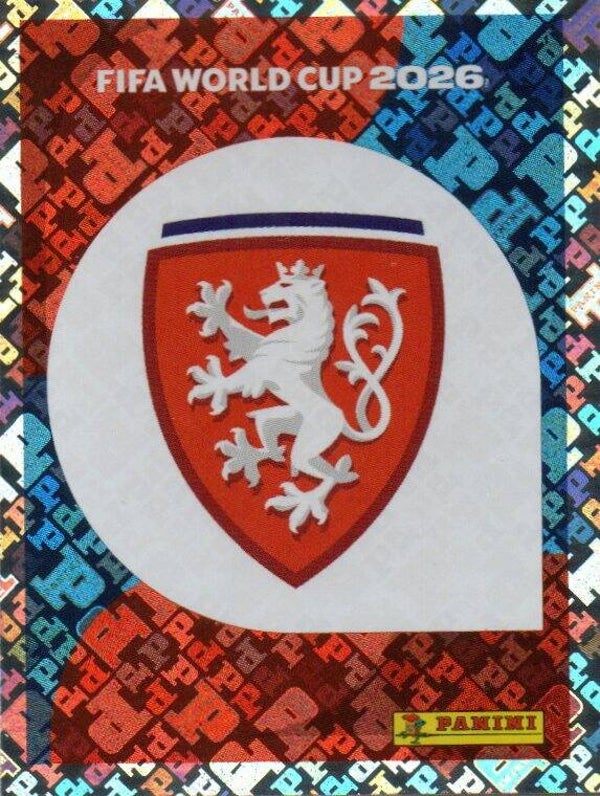 #CZE 1: Team Badge Czechia - Panini FIFA World Cup 2026 Canada, USA, Mexico. Standaard Editie