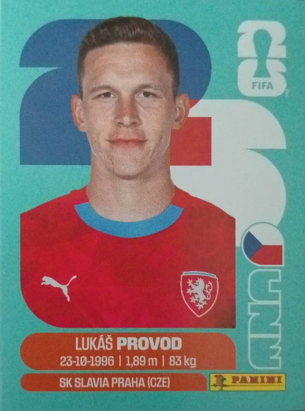 #CZE 10: Lukás Provod (Czechia) - Panini FIFA World Cup 2026 Canada, USA, Mexico. Standaard Editie