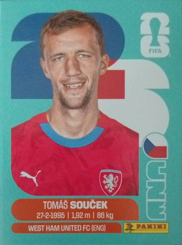#CZE 12: Tomás Soucek (Czechia) - Panini FIFA World Cup 2026 Canada, USA, Mexico. Standaard Editie