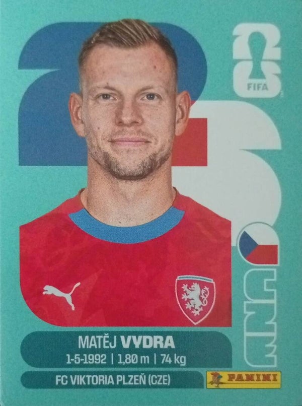 #CZE 15: Matej Vydra (Czechia) - Panini FIFA World Cup 2026 Canada, USA, Mexico. Standaard Editie