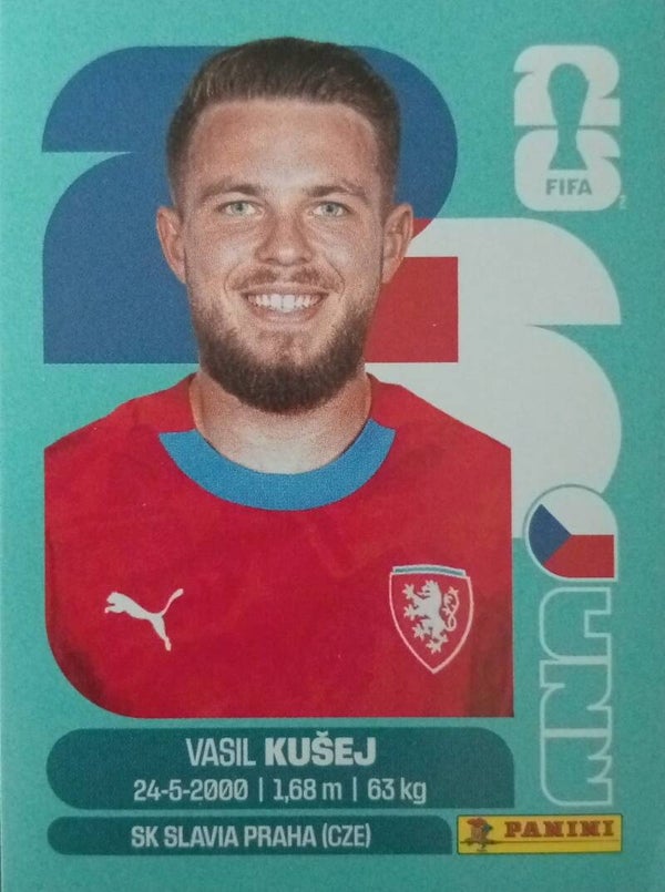 #CZE 16: Vasil Kusej (Czechia) - Panini FIFA World Cup 2026 Canada, USA, Mexico. Standaard Editie