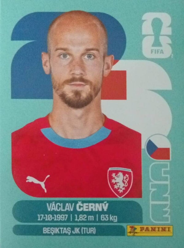 #CZE 18: Václav Cerný (Czechia) - Panini FIFA World Cup 2026 Canada, USA, Mexico. Standaard Editie
