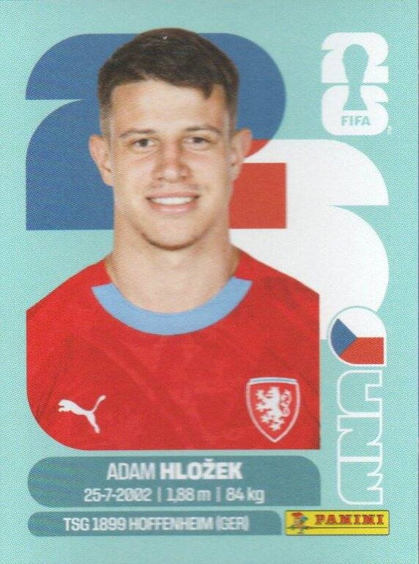 #CZE 19: Adam Hlozek (Czechia) - Panini FIFA World Cup 2026 Canada, USA, Mexico. Standaard Editie
