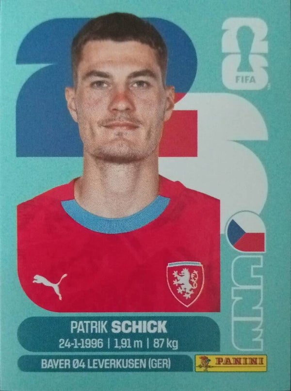 #CZE 20: Patrik Schick (Czechia) - Panini FIFA World Cup 2026 Canada, USA, Mexico. Standaard Editie