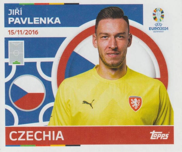 #CZE-4: JIRÍ PAVLENKA (CZECHIA) - TOPPS UEFA EURO 2024 GERMANY