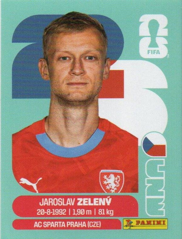 #CZE 6: Jaroslav Zelený (Czechia) - Panini FIFA World Cup 2026 Canada, USA, Mexico. Standaard Editie