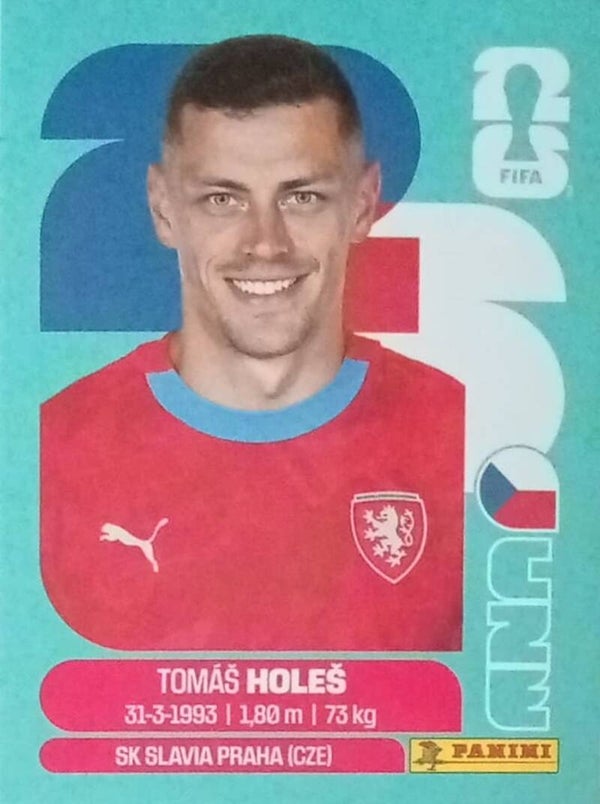 #CZE 7: Tomás Holes (Czechia) - Panini FIFA World Cup 2026 Canada, USA, Mexico. Standaard Editie