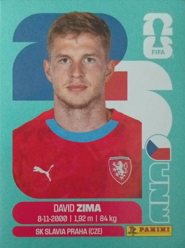 #CZE 8: David Zima (Czechia) - Panini FIFA World Cup 2026 Canada, USA, Mexico. Standaard Editie
